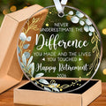 HEXMOZ Retirement Gift for Woman - Retirement Gifts for Women, Men 2026 - Retired Ornament 2026 - Retired Gift for Coworker, Boss, Employee, Teacher, Nurse, Woman, Man - Acrylic Christmas Ornament