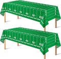 OHOME Football Party Decorations - Super Game Bowl Party Decorations 2026 - Disposable Tablecloth Plastic Table Covers for Football Game Birthday Football Parties Decor Supplies 54" X 108",2 Pack