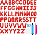 LIOZEOKUN Letter Balloons 16 Inch Alphabet A-Z Mylar Foil Balloons 2 Set for Wedding Birthday Party Decoration Banner Custom Phrase 52 Pcs