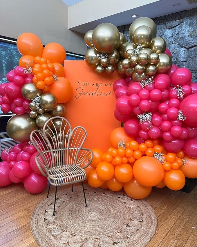 18 Inch Orange Balloons - 35Pcs Large Thick Orange Balloons Big Round Orange Latex Balloons for Birthday Baby Shower Wedding Graduation Orange Summer Themed Party Decorations