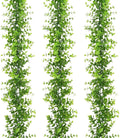 Dolicer 3 Packs Eucalyptus Garland, 18FT Faux Eucalyptus Greenery Garland, Artificial Eucalyptus Leaves Vine, Fake Hanging Eucalyptus Garlands Wedding Backdrop Arch Wall Table Party Decor (Green)