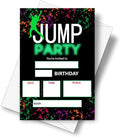 DETIHO 4" x 6" Jump Theme Birthday Party Invitation Cards With Envelopes - Trampoline Park Bounce House Party Invitation - 20 Sets - E33