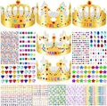 Gold Paper Crowns, Diy Birthday King Crowns Craft to Decorate, Paper Prince Princess Crown Hats for School Classroom