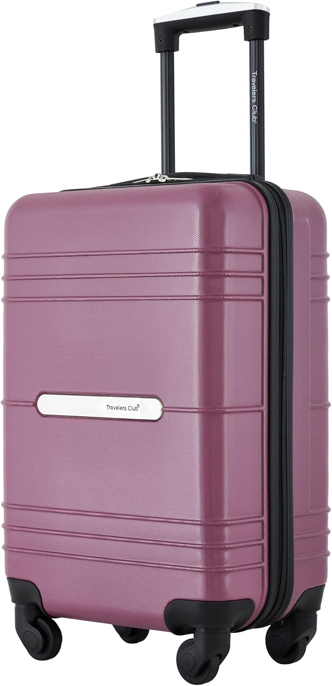 Travelers Club 22" Richmond Spinner Carry-On Luggage, Damson