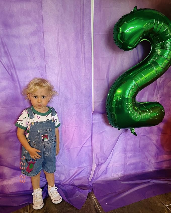 Green Number 5 Balloon 40 Inch, 5 Balloon Number, 5th Birthday Decorations, Green Party Supplies for Boys Girls