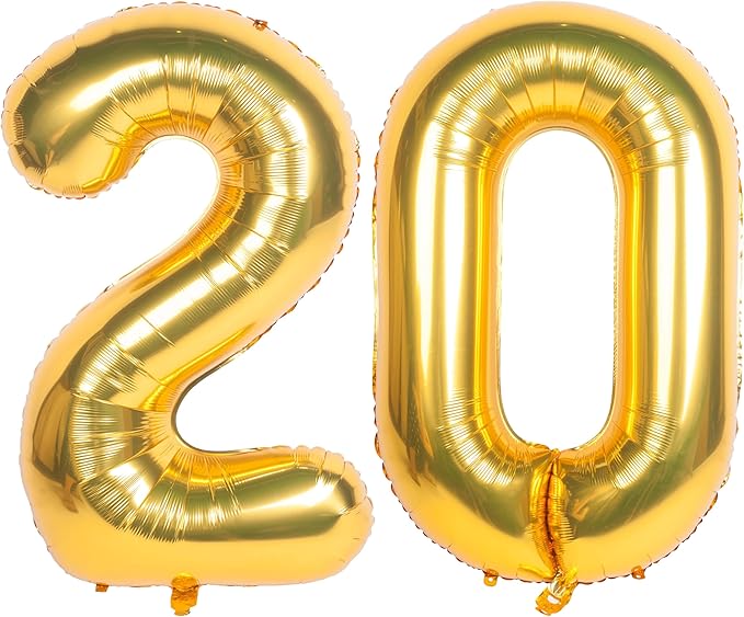 40 Inch gold Number Balloons Helium Foil Mylar Balloon Birthday Party banquet Decoration 20