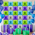 36 Pcs Buzz Birthday Decorations Balloons Brick Square Foil Balloons Wall Backdrop Arch Kit Double Sided Metallic for Cartoon Video Game Party Supplies(Green Purple Blue Silver)