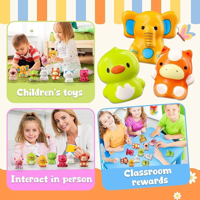 12PCS Party Favors for Kids Toys, Cute Stress Relief Fidget Toys Party Favors for Kids, Bulk Goodie Bag Stuffers Classroom Prizes for Boys Girls