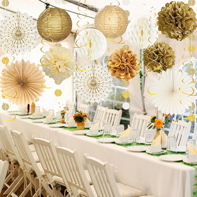 Roetyce Retirement Party Decorations Women Men, Gold Glitter Happy Retirement Banner Paper Fans Pompoms Kit, Office Retired Party Supplies for Coworker Friend, Funny Legend Has Retired Photo Backdrop