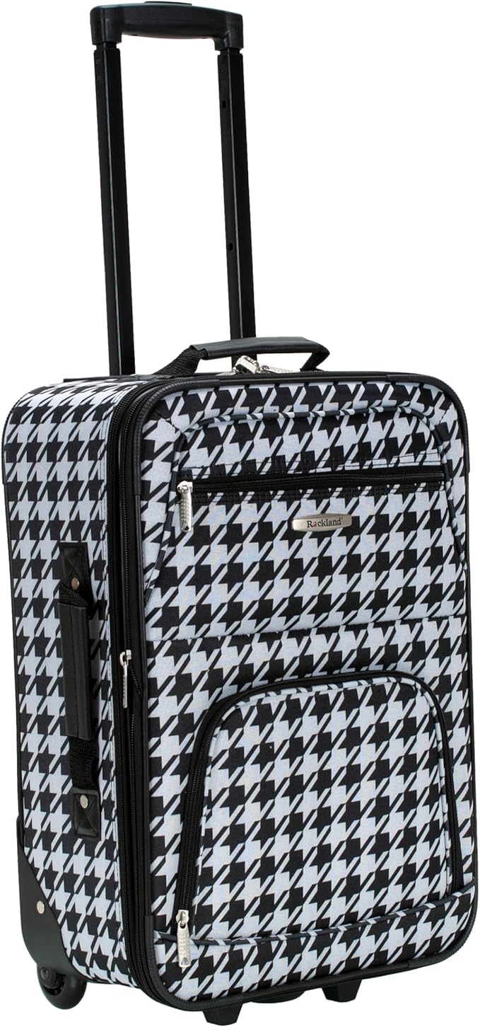 Rockland Fashion Softside 2 Piece Luggage Set, Expandable, (14" Tote/19" Upright), Kensington
