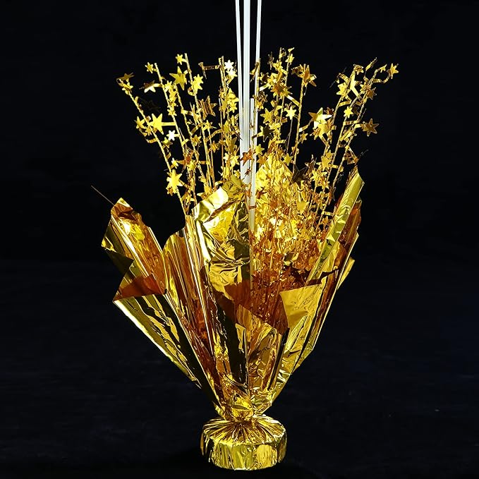 2 Set Gold Birthday Centerpieces for Tables Gold Balloons Stand Kit for Birthday Party Graduation Baby Shower Wedding Bridal Shower Retirement Anniversary Engagement Prom Table Decorations