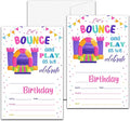 Bounce House Birthday Party Invitation, Bounce Themed Fill-In Invites for Man & Woman, 20 Invitations With Envelopes (4" X 6"), Adults Jumping Party Favors Decorations and Supplies -25