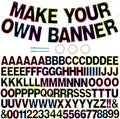 BEISHIDA 116 PCS A-Z DIY Letter Banner Kit Make Your Own Banner Rainbow Including 111 Letters and Numbers 3 Rope and 2 Threading Device,Customized for Birthday Graduation Wedding Party Decor