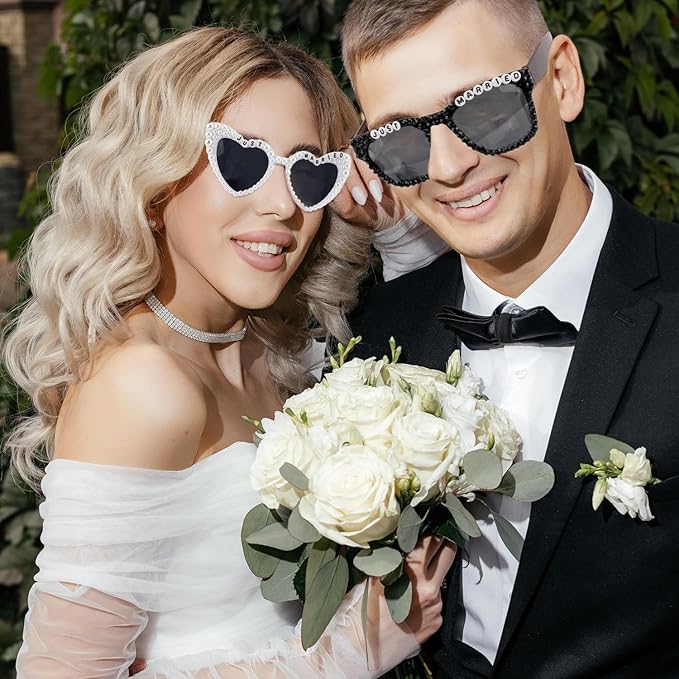 Just Married Decorations Sunglasses for Just Married Wedding Party Decorations