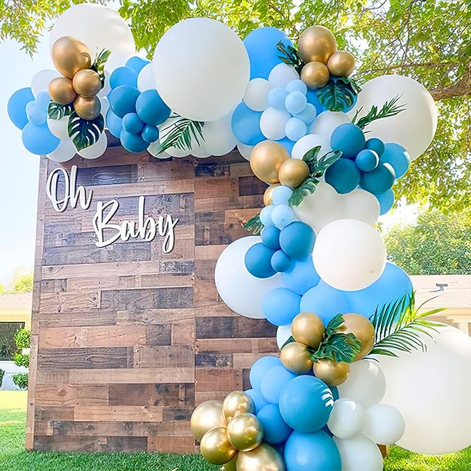 PartyWoo Light Blue Balloons 50pcs 5 Inch Small Mini Baby Pastel Sky Aqua Blue Balloons for Graduation Baby Shower Gender Reveal Weddings Anniversary Birthday Bachelorette Party Decorations Blue-Y4