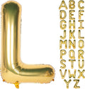 Letter Balloons 40 Inch Giant Jumbo Helium Foil Mylar for Party Decorations Gold L