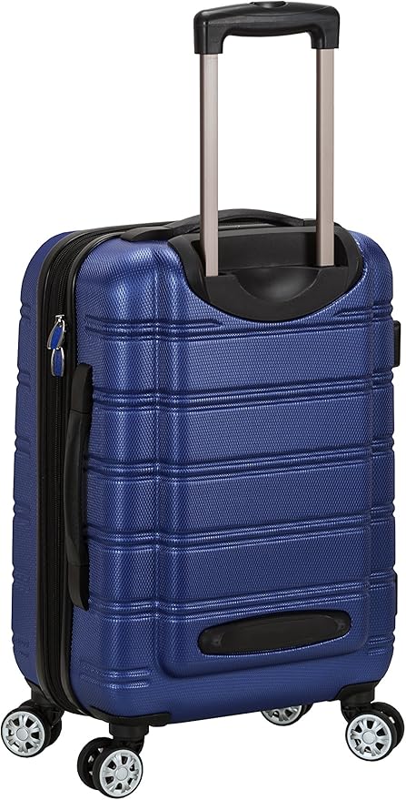 Rockland Melbourne Hardside 2 Piece Expandable Spinner Wheel Luggage Set, (20"/28"), Blue
