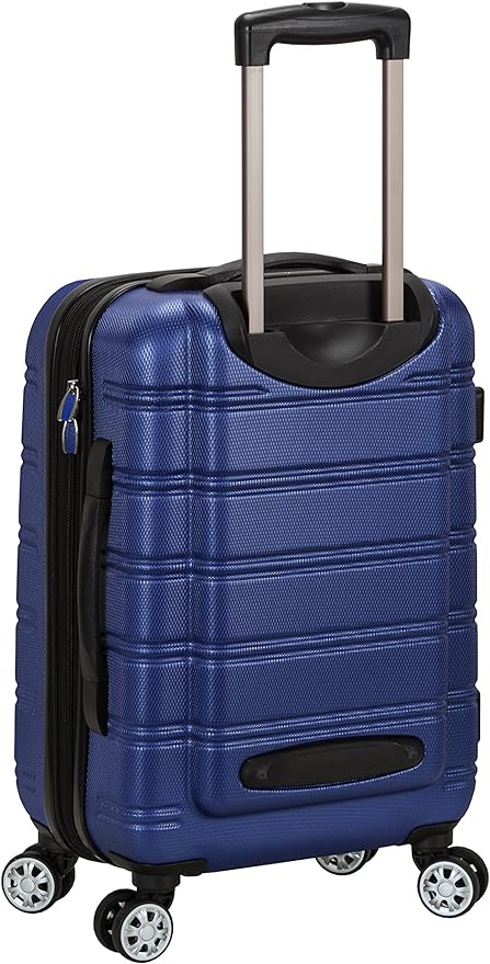 Rockland Melbourne Hardside 3 Piece Expandable Spinner Wheel Luggage Set, (20"/24"/28"), Blue