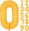 40" Matte Yellow Balloons Toy Inspired Story Theme party Supplies, Number Birthday Decoration, Cowboy Decorations Western, Cowgirl Party Balloon Digital 0