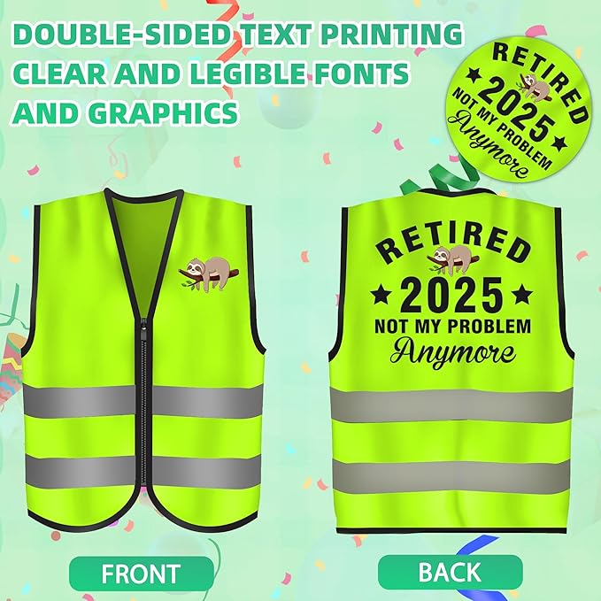 Retirement Gifts for Men - Retirement Party Decorations Vests Funny Personalised Gifts for Older Man Women 2025 Happy Retirement Presents for Old Men farewell gift for colleagues