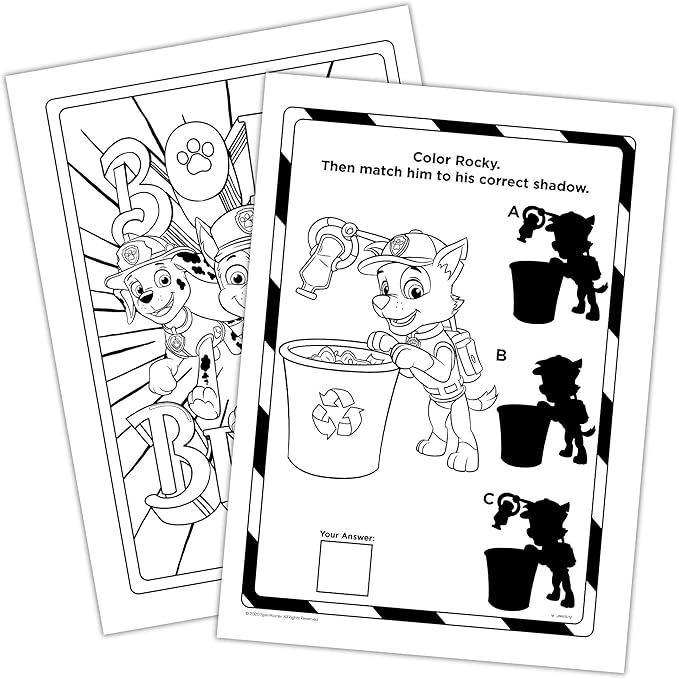 PAW Patrol Mini Play Packs Party Favors - 10 Pack Coloring Activity Set with Stickers & Crayons for Kids, Classroom Prizes, Birthday Gift Bag Toys