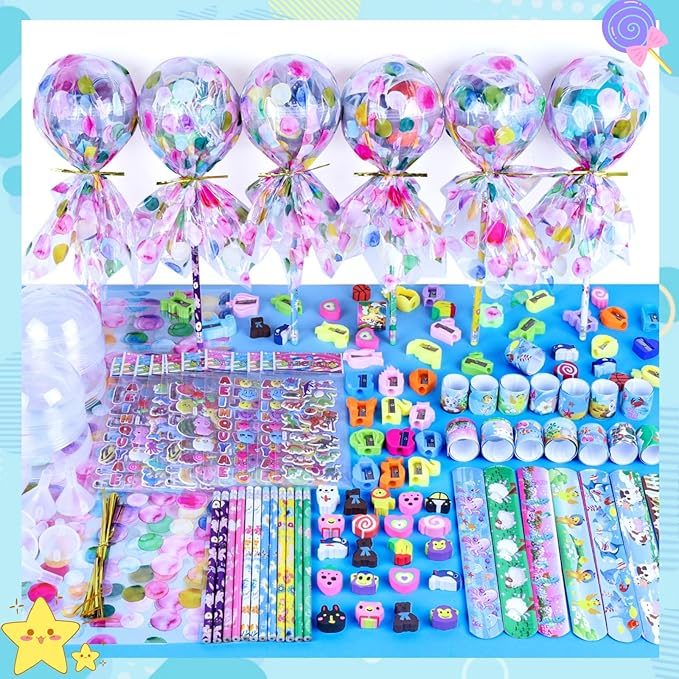 Giant Lollipop Party Favors, 12 Pack Candyland Themed Stationery Birthday Goodie Bags Return Gifts Classroom Rewards Students Gifts