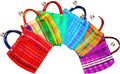 Alondra's Imports Mexican Tote Favor Bags - Candy, Mercado Mesh, Fiesta Bags (12 Pack, 10 x 7)