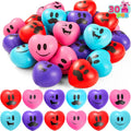 JOYIN 30 Pcs Valentine's Day Heart Shape Stress Ball, Valentines 1.5 inch Heart Ball Squishy Toy Exchange Gift for Kids, Stress Relief Party Favors, Holiday Reward Prizes