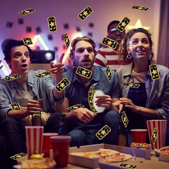 Cholemy 1000 Pcs Movie Tickets Roll Movie Night Party Invitations Carnival Raffle Tickets Numbered Card Events Door Prizes Drinks Entry for Theater Theme Birthday Party Favors Supplies