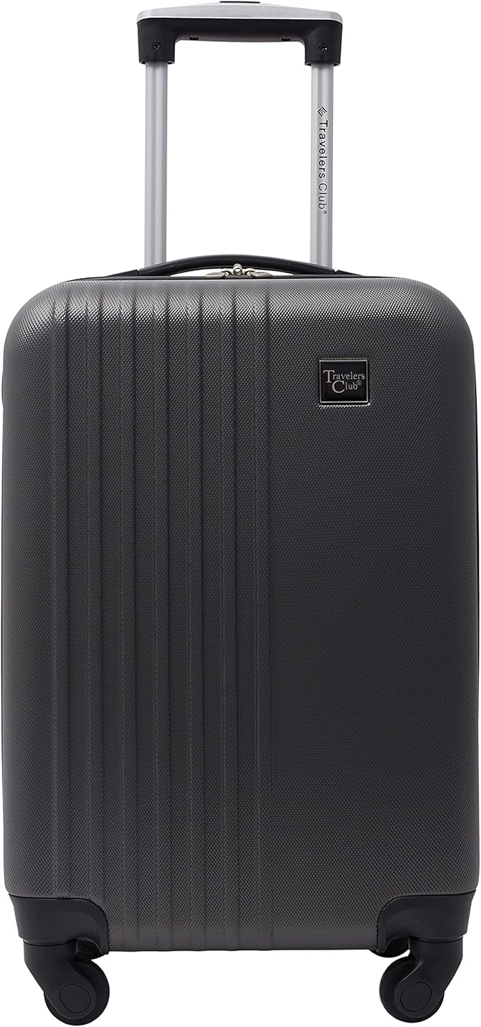 Travelers Club Cosmo Luggage, Charcoal Grey - 20 Inch, 20-Inch