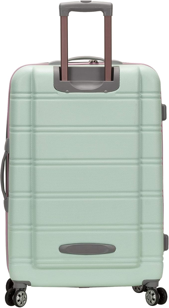 Rockland Melbourne Hardside 2 Piece Expandable Spinner Wheel Luggage Set, (20"/28"), Mint