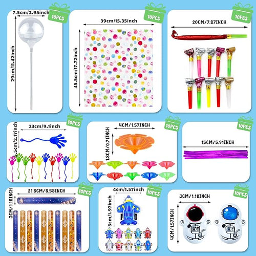 10 Pack Giant Lollipop Goodie Bags Fun Party Favors Birthday Return Gifts Classroom Prizes Candy Treats for Events
