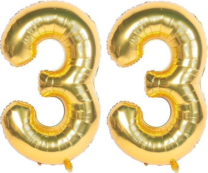 40 Inch gold Number Balloons Helium Foil Mylar Balloon Birthday Party banquet Decoration 33
