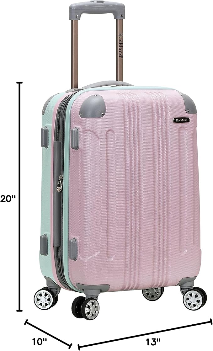 Rockland London Hardside Spinner Wheel Luggage, Carry-On 20", Mint