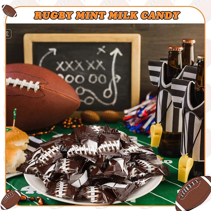 Naucoos Football Sports Candy, 26.5 oz. Bag - 150 Sports Candy for Team Gifts Party Supplies - Team Treats for Football Goodie Bags Stuffer, Individually Wrapped