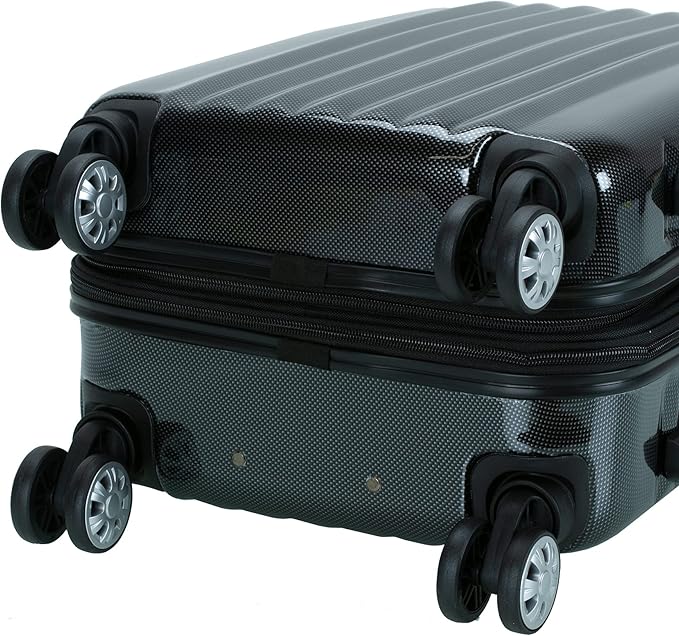 Rockland Melbourne Hardside Expandable Spinner Wheel Luggage, Carry-On 20", Carbon