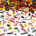 Red Gold and Black Graduation Confetti 2026, 1000 Pcs Congrats Grad Confetti Class of 2026 Party Table Centerpiece for 2026 Graduation Party Decorations
