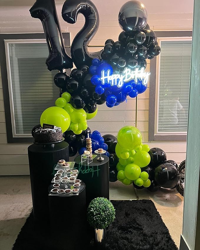 20 Balloon Number, Black Number 20th Birthday Balloons 40 Inch, 20 Years Old Black Birthday Decorations for Men Women, 20th Anniversary Decorations