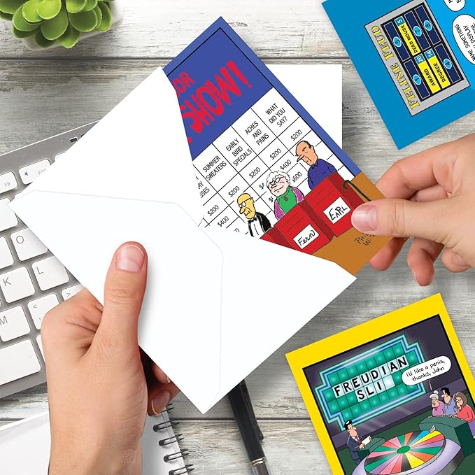NobleWorks Assortment Pack of 3 Hilarious Birthday Greeting Cards with Envelopes (3 Designs, 1 Each) Game Day VC10232BDG-C1x3