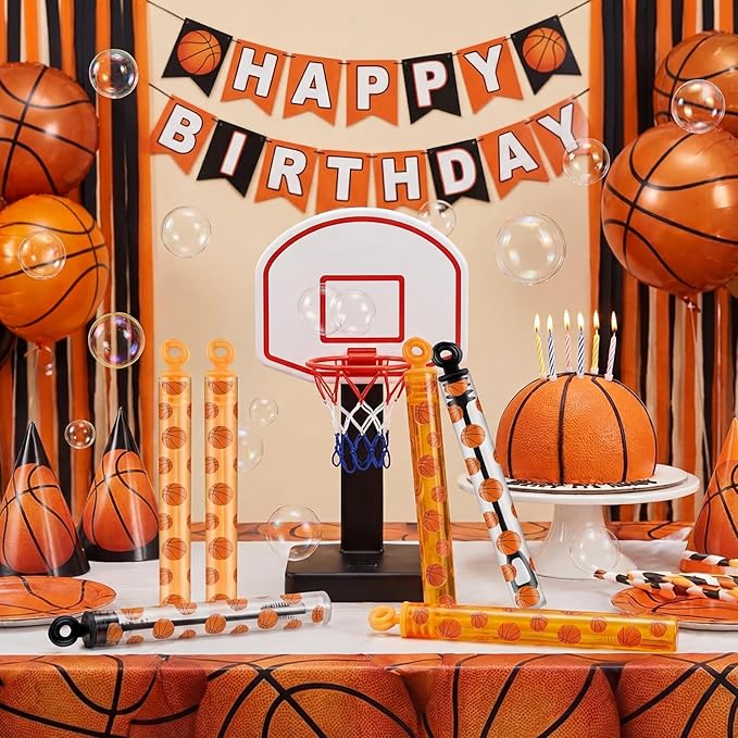 32 Pcs Basketball Bubble Wands Basketball Themed Party Favors for Outdoor Summer Activity Birthday Gifts Carnival Goody Bag Stuffers Wedding Supplies