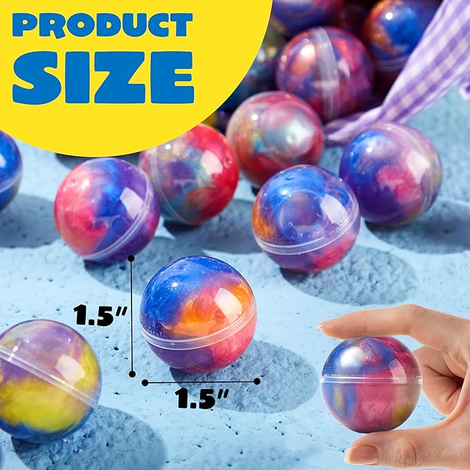 JOYIN Easter Slime Party Favors, 36 Pack Galaxy Slime Ball- Stretchy, Non-Sticky, Mess-Free, Stress Relief, and Safe - Toys for Girls and Boys - Classroom Reward, Party Supplies, Valentines