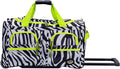 Rockland Rolling Duffel Bag, Black, 22"