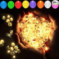 200pcs Warm White Balloon Lights, Round LED Mini Lights for Paper Lantern Balloon Birthday Party Event Indoor Outdoor Wedding Decoration Halloween Christmas Supplies