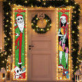 Jack Sally Lighted Banners Porch Signs Christmas Decor Christmas Nightmare Banner Christmas Decorations Outdoor Party Home