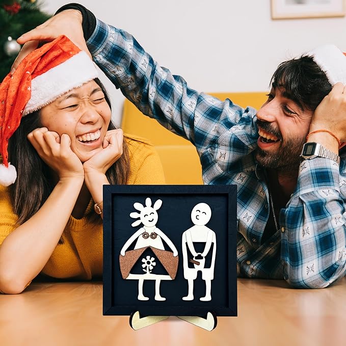 Funny Couples Sign Wedding Gifts Picture Frame Must Haves Couples Sexy Bedroom Decor Wood Plaque Mr and Mrs for Newlyweds Anniversary Boyfriend Girlfriend Wall Hanging HU-FR252