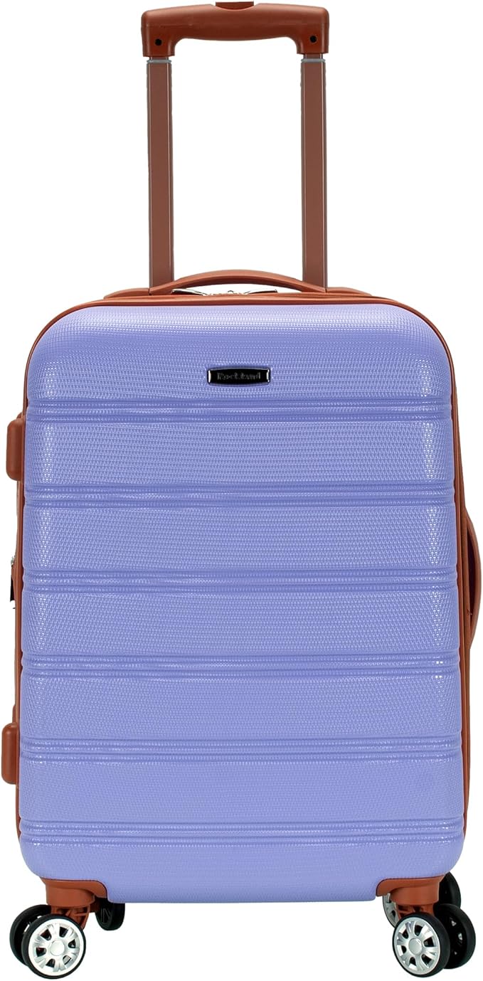 Rockland Melbourne Hardside Expandable Spinner Wheel Luggage, Carry-On 20", Lavender
