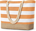 Becokan Beach Bags for Women Large Canvas Beach Tote Bag Beach Bags Waterproof Sandproof Swim Pool Bag Travel Essentials