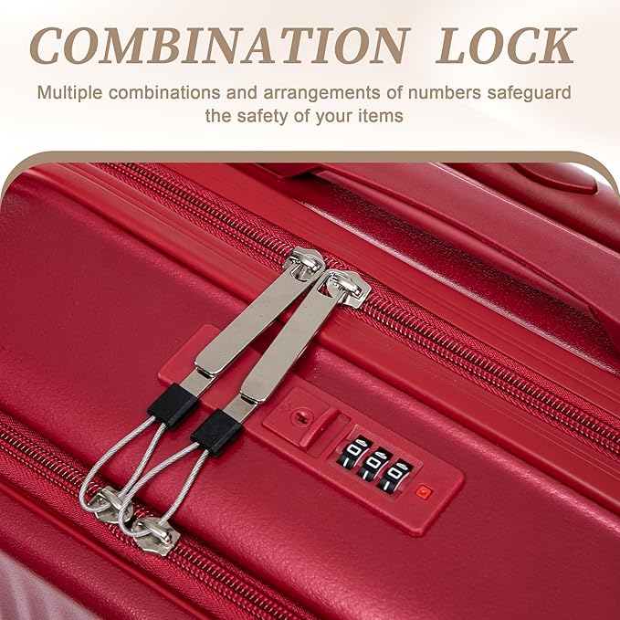 20/14 Inch Hardside Luggage, Lightweight Durable Suitcases with Spinner Wheels
