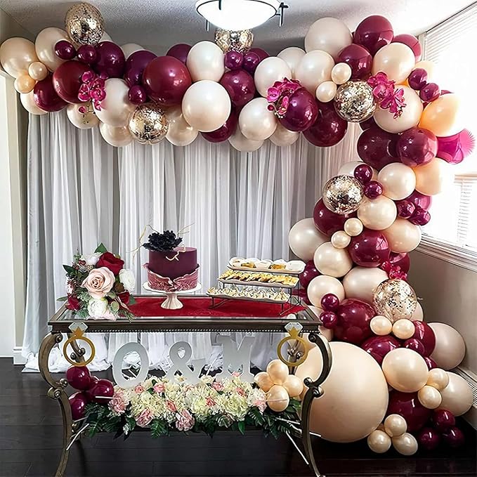 Metallic Hot Pink Balloons 12 Inch, Double Stuffed Chrome Magenta Balloons, Shiny Thick Metallic Chrome Hot Pink Latex Helium Balloon for Girls Women Birthday Wedding Party Decoration Supplies