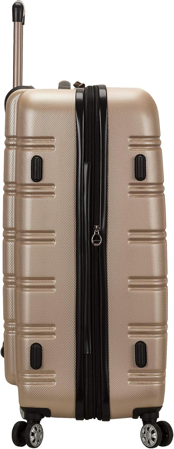 Rockland Melbourne Hardside 3 Piece Expandable Spinner Wheel Luggage Set, (20"/24"/28"), Champagne